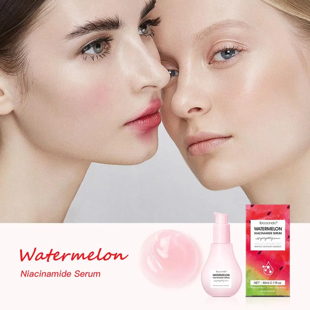 

Watermelon Glow Niacinamide Dew Drops Serum Makeup Cream - Primer Facial Liquid Priming Serum Lightweight Highlighter & X8J3