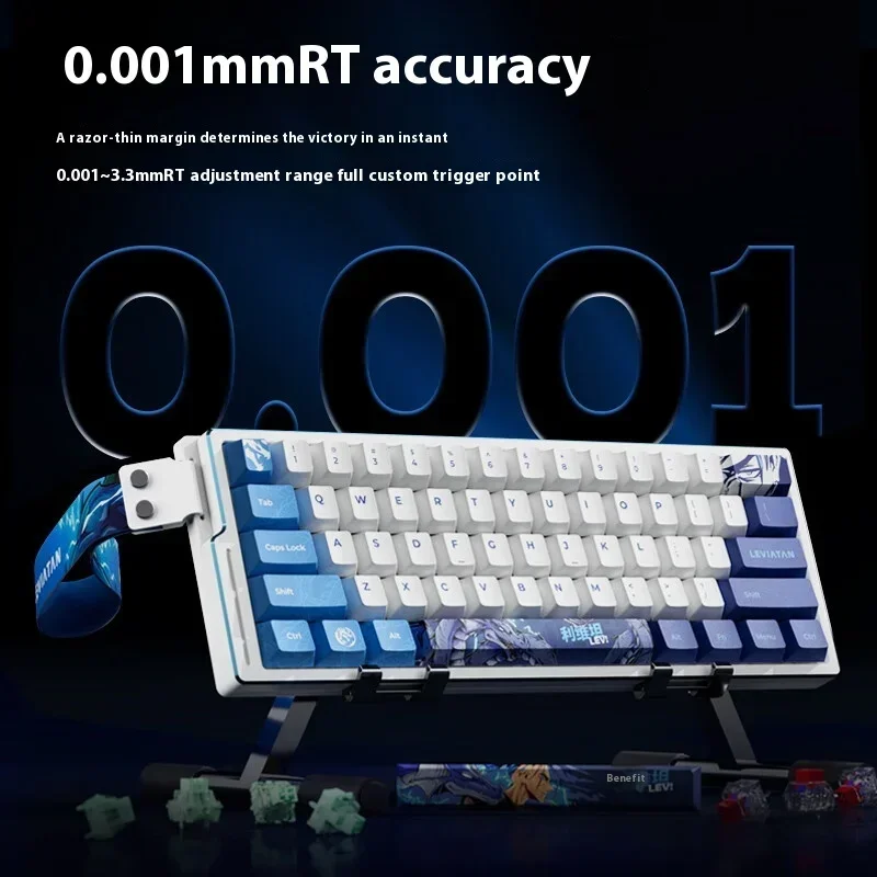 Фото ATK EDGE 63HE Клавиатура с магнитным переключателем на заказ 8K Скорость закатания из алюминиевого сплава с возможностью горячей замены RGB RT 0,01 мм Игровая клавиатура Плеер Подарки №2
