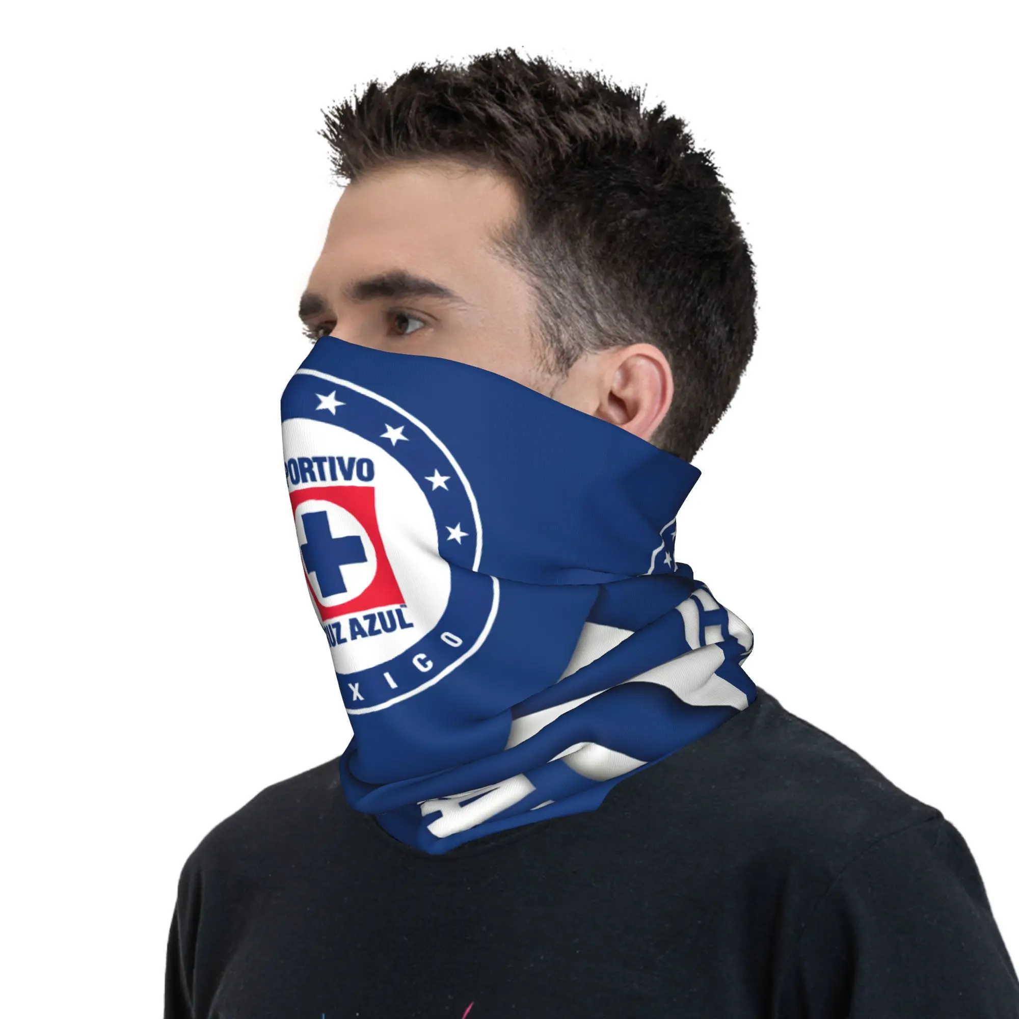 Мексиканский футбольный клуб Футбол FC Cruz Azul Зимняя повязка на голову для женщин и мужчин Лыжный велосипедный шарф-труба Бандана для лица Гетры (art.: 3920d2dbd7359) - 3920d2dbd7359