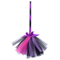 broomwitch broomstick propwitches kids stick besom cosplay propsparty costume flying holloween accessories wizard decoration