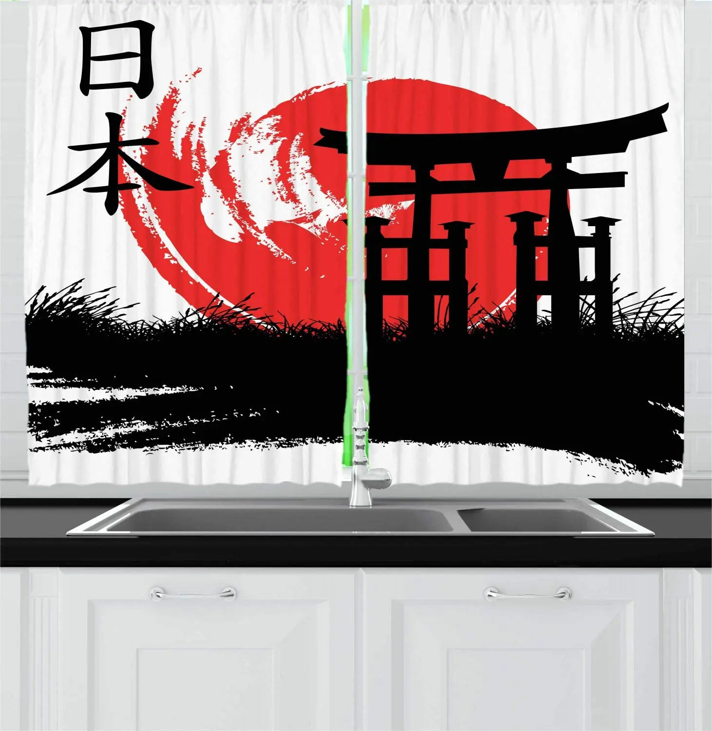 

Japanese Kitchen Curtains Historic Building Curtains for Bedroom Home Window Treatments Curtains for Living Room