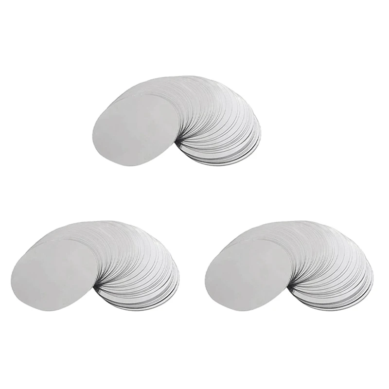 

450 Pcs 3 Inch Silver Wine Pourer Discs Drip-Proof Drip Pouring Pour Spout Pour Wine Thin Slice