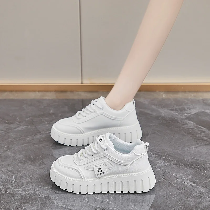 Женская Повседневная Спортивная Обувь. Уличная Обувь На Толстой Подошве С Мягкой