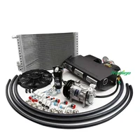 12v car truck air conditioning kit universal cooling ac compressor refit 3speed