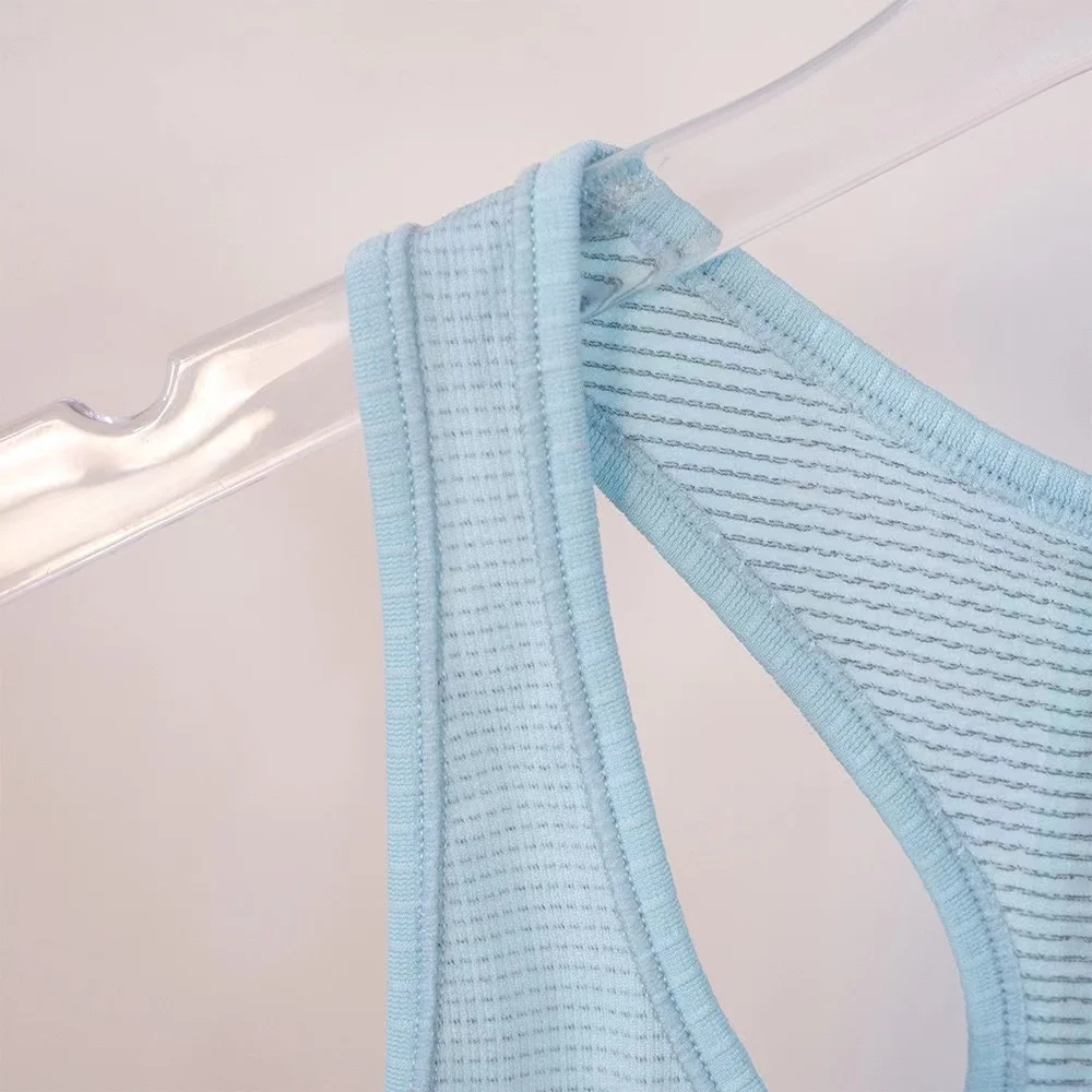 Lulu1.0 Women Yoga Pure Cotton Sleeveless Vest Gym Wear Workout Clothing Sporty T-shirt For Fitness  Mesh Top Sports Tops