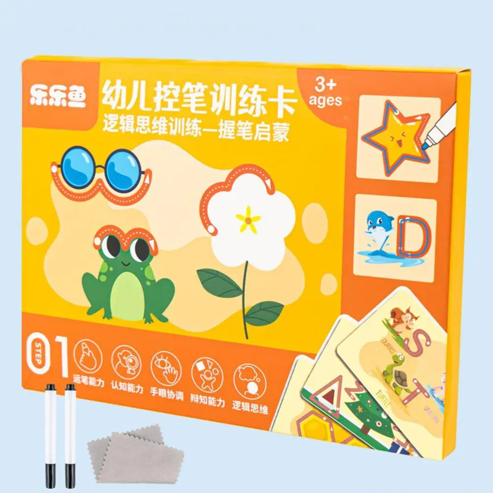 3 Colors 1 Set Excellent Magic Pen Painting Board Baby Toy Set Lightweight Infant Coloring Board Eye-catching   for Home