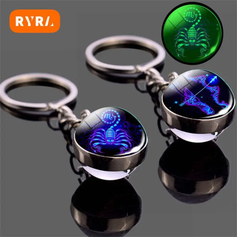 

Time Stone Glass Ball Keychain Accessories Party Supplies. Constellation Keychain Best Gift Easy To Carry Cute Design Keychain