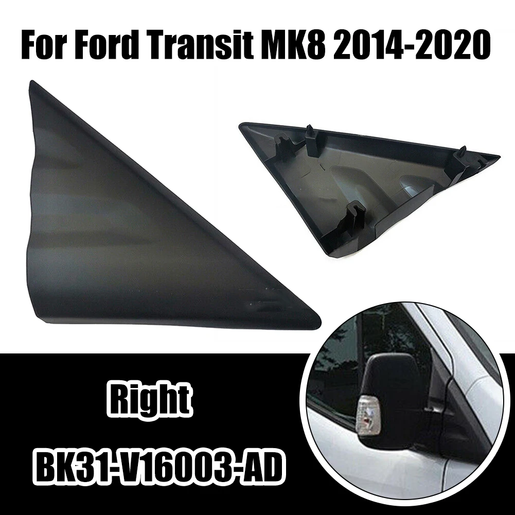 

New Mirror Plate Mirror Plate Triangle Plate Black For Ford Transit MK8 14-20 Mirror Triangle Plate For Ford Transit MK8 14-20