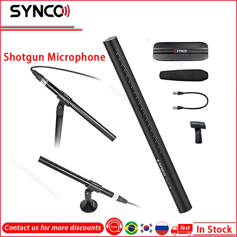 

Микрофон Synco Mic-D2 Shotgun, микрофон, микрофон, диктофон, звуковой интерфейс, микрофон для домашней студии, микрофон для радио