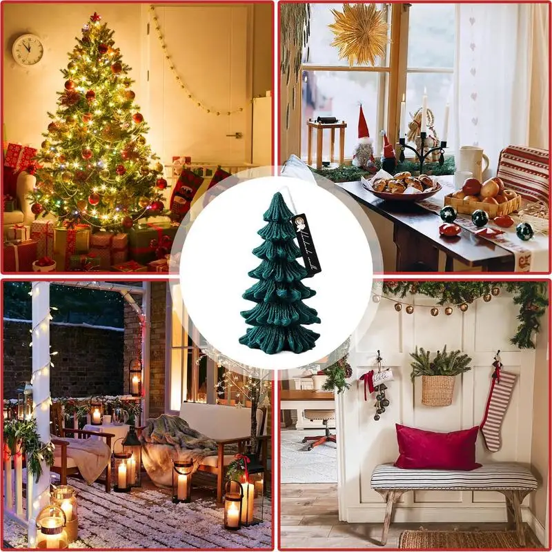 Ароматические свечи в форме рождественской елки Рождественские декоративные