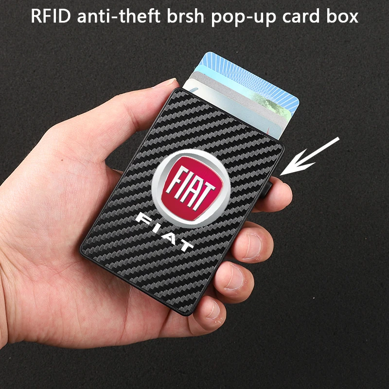 RFID-защита от кражи карбоновое волокно Роскошный телефон кредитный выдвижной