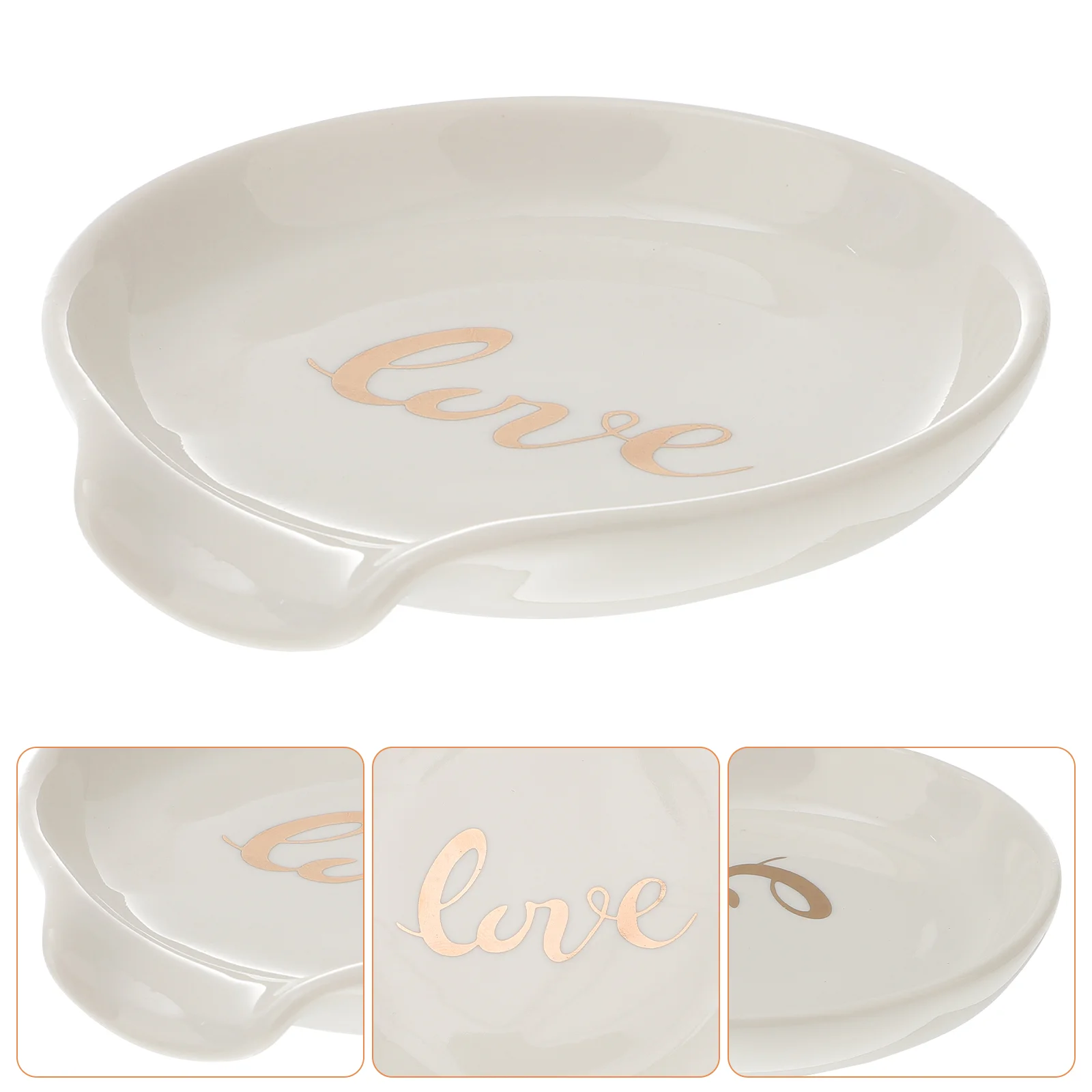 

Spoon Holder Rest Ladle Ceramic Utensil Soup Porcelain Kitchen Cooking Rack Stove Rests Standtop Spatula Lid Coffee