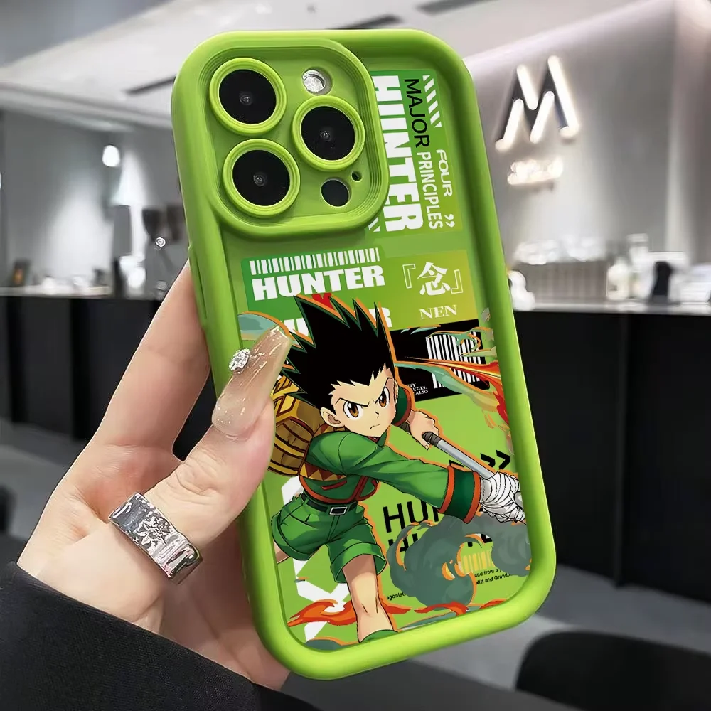 Фото Чехол для телефона Anime Hunter Gon Killua Hisoka для iPhone 17 Air 16 e 15 14 13 12 11 Pro Max Plus Min SE 2020 2022 Амортизатор №5