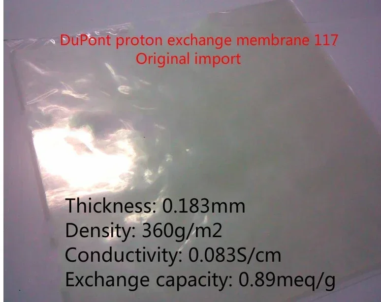 Мембрана Proton Exchange 117 перфлюорированная сулефонная кислота ионная N117 (10x10 см 10x20 20x20