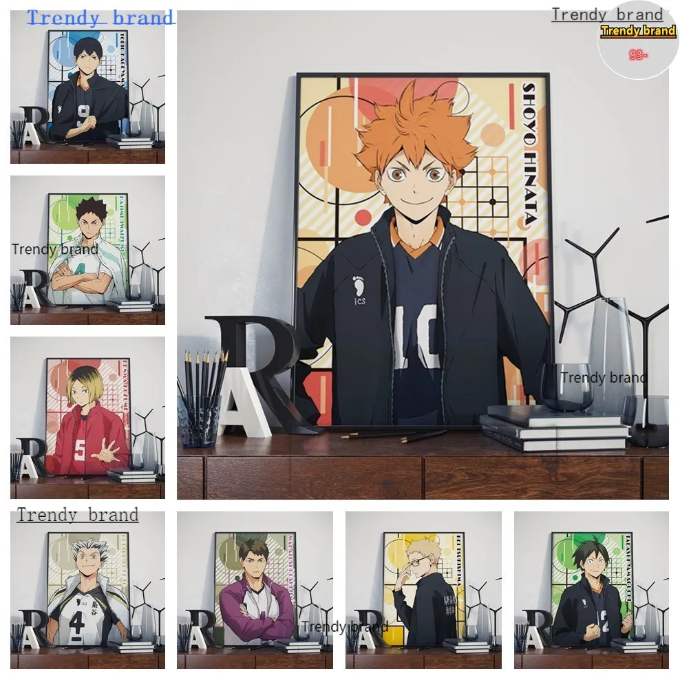 

Japan Anime Haikyuu Volleyball Boy Canvas Painting Art Nordic Posters and Prints Wall Pictures for Living Room Decor Frameless