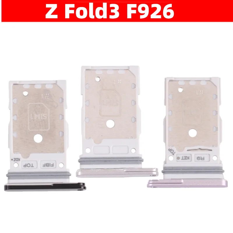 

Sim Tray For Samsung Galaxy Z Fold 3 5G F926 Dual Sim SD Card Holder Sim SD Card Slot Holder Tray Replacement Parts