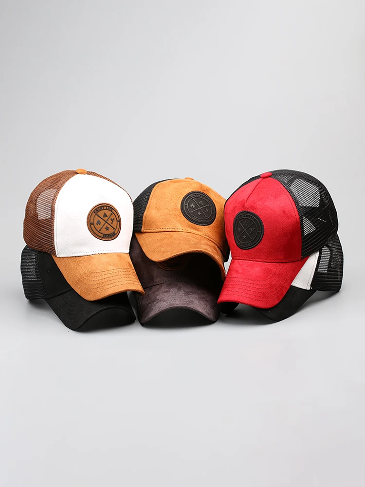 Европейская и американская сетчатая Мужская бейсболка с большими полями высоким