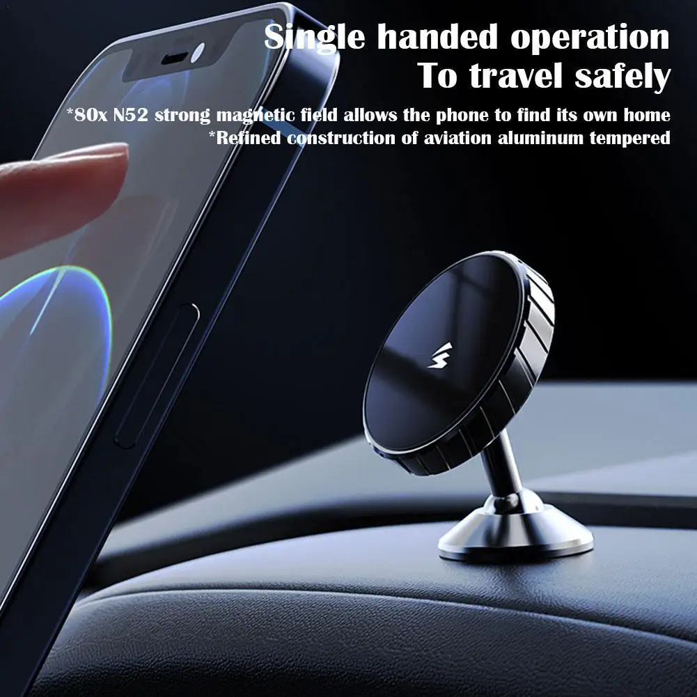 

1set Magnetic Phone Holder Mount For IPhone Huawei Double-Sided Magnet Phone Holder For Gym Kitchen Hold For Metal Surface