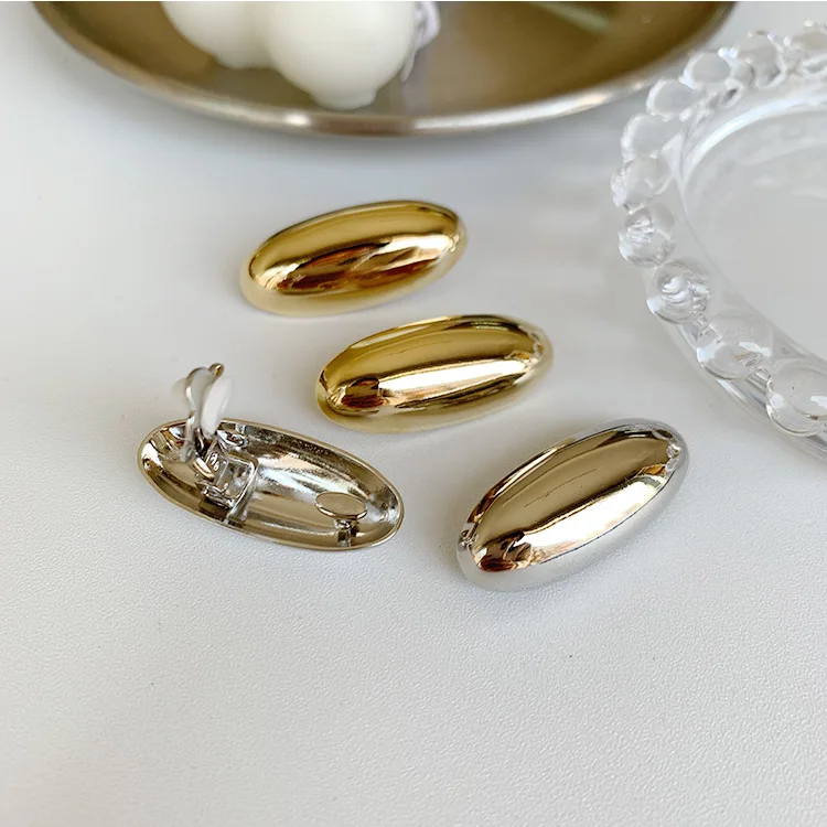 

Korean Japan Style Fashion Brass Metal Earclip Without Pierced Pair Clip Earrings For Women New Charms Big Cuff Ear Jewelry Gift