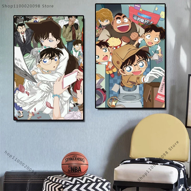 Настенное искусство японский Классический Аниме Детектив фотообои плакат и