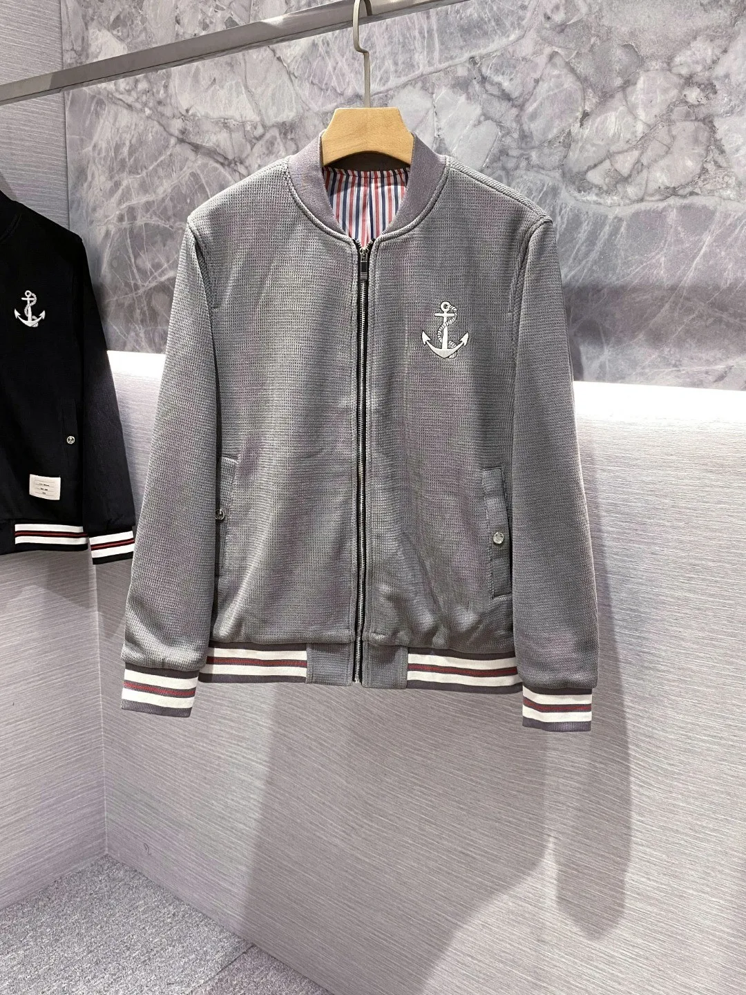 New Mens Jacket Baseball Collar Stripes Luxury Brand Design Jackets Coat High Quality Smart Causal Bomber Jackets