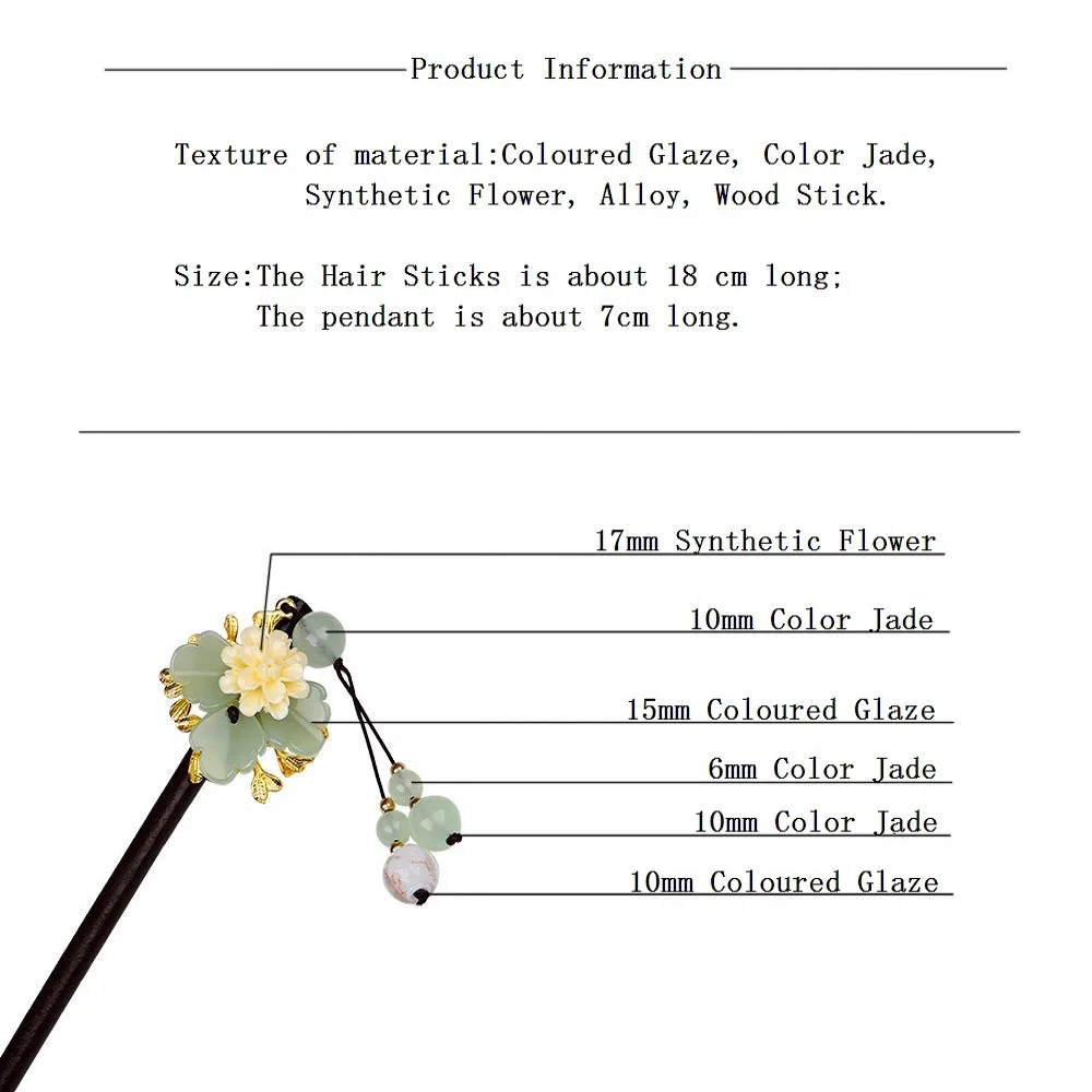 Женская Классическая искусственный цветок заколка-шпилька украшение в