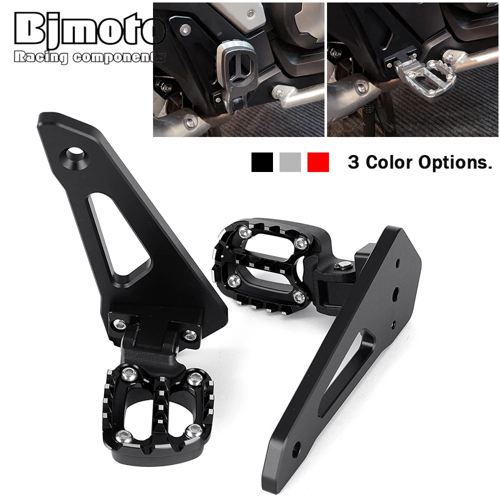 Motorcycle Foot Pegs Rear Passenger Pedal CNC aluminum For HONDA X-ADV 750 X ADV 750  XADV750 2021-2022