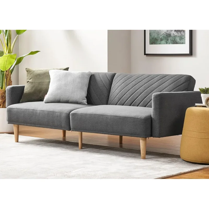 153 Bed Small Sleeper Loveseat Mid Century Modern Futon Couch Sofa Cama Couches for Living Room (Da
