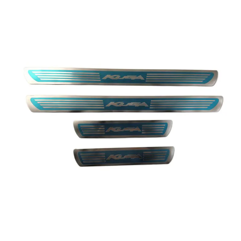 

4 шт./лот, нержавеющая сталь для Ford KUGA Escape 2013-2016 гг., ультратонкая накладка на порог автомобиля, накладка на педаль