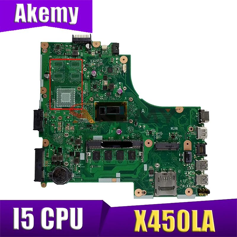 

Для Asus X450LA материнская плата X450LA материнская плата REV2.3 с процессором I5 CPU 100% протестирована