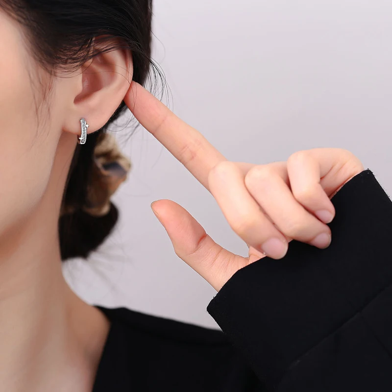 Новые серьги-кольца в стиле панк-рок для девочек и мужчин с блестящими звездами