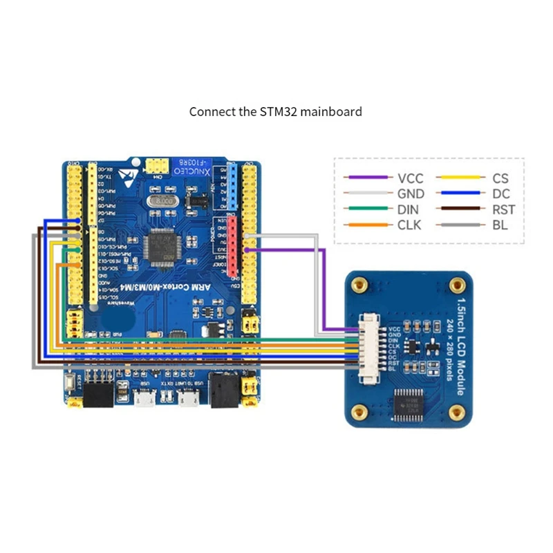 IPS 1 5-дюймовый 8-контактный SPI TFT ЖК-дисплей Модуль NV3030B Контроллер 240(RGB)X280