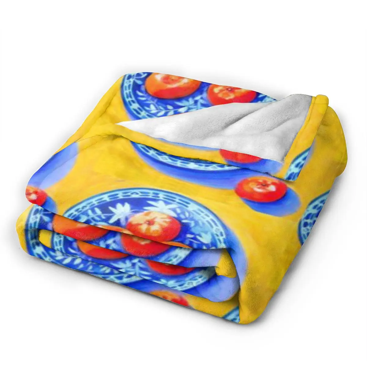 Мандарины ультрамягкое одеяло из микрофлиса