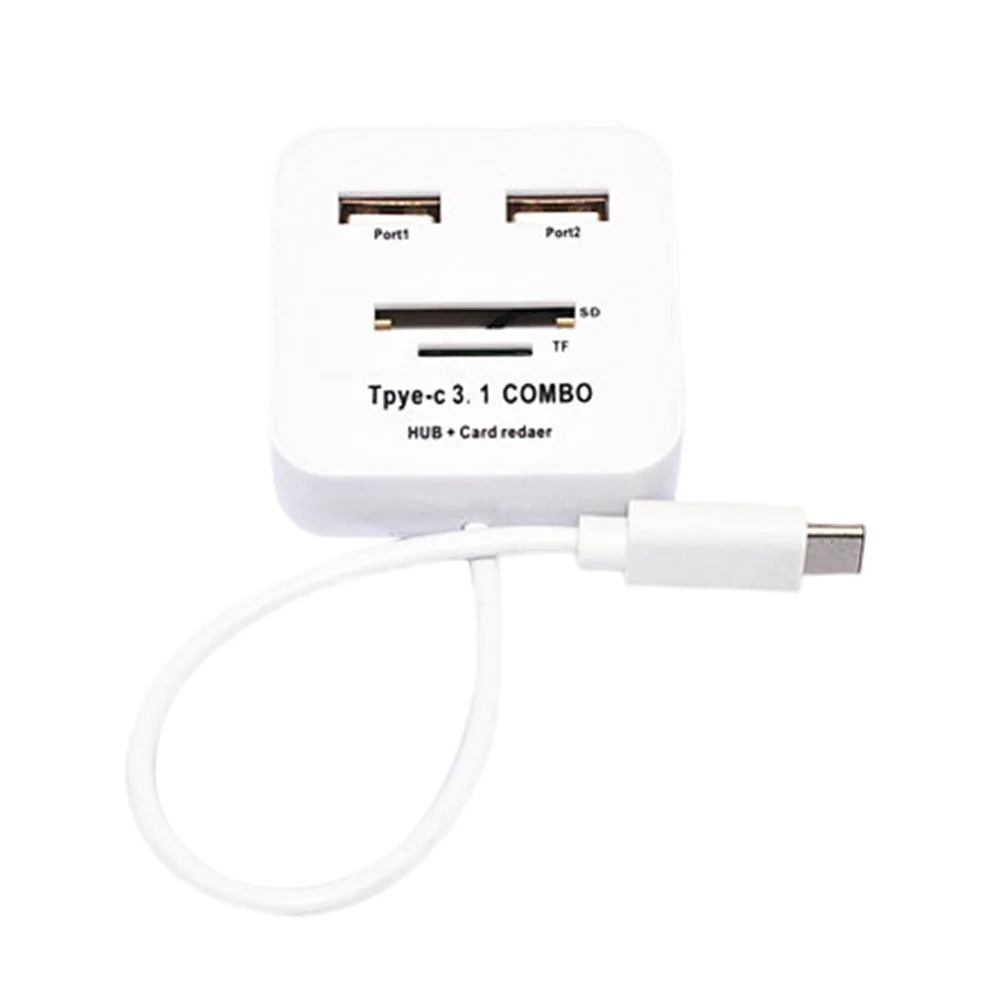 

1Pc 5 In 1 USB 3.0 Type-C Portable Interface USB Hub Compatible with Windows