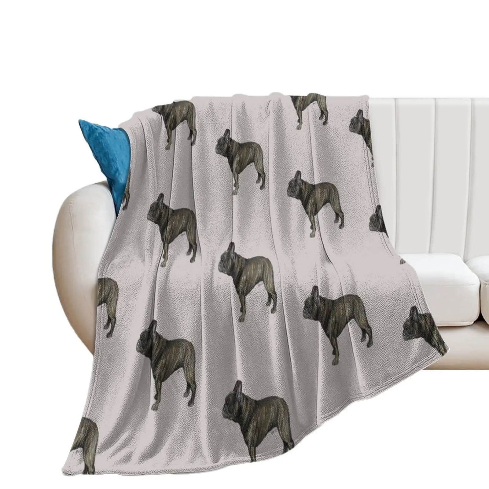 Brindle Французский бульдог / Frenchie Dog Breed Show Stack Stand - Одеяло для печени пляжные одеяла St