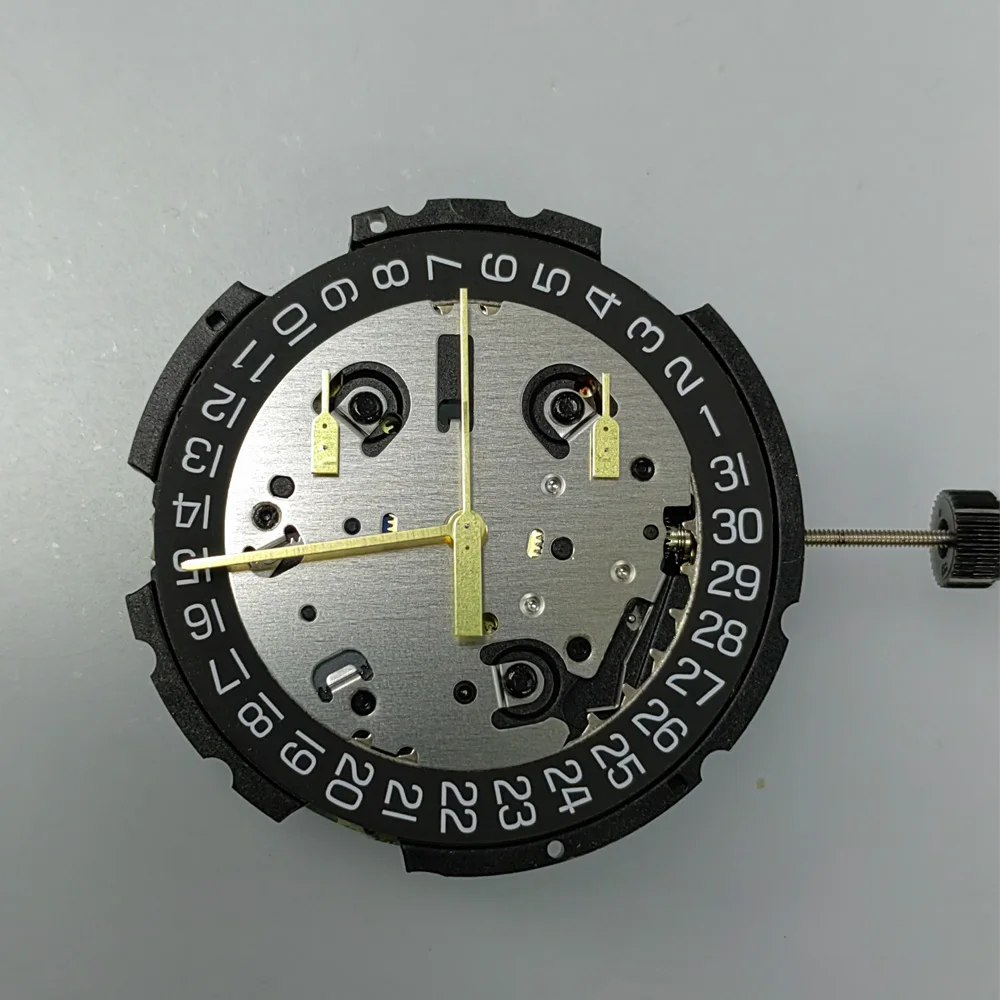 4 jewels Black Date at 4.5 ETA G10.212 Quartz Watch Movement Mechanism Replacement for Wristwatch