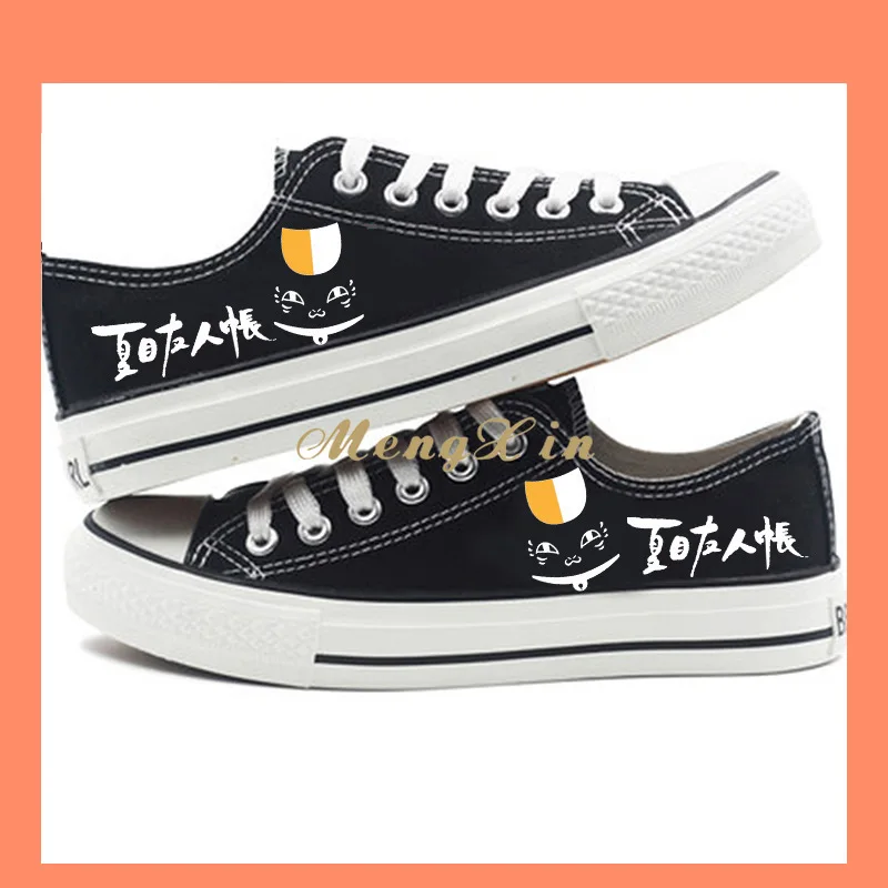 

High-Q Unisex Natsume Yuujinchou Printing Plimsolls Low Top Casual Fashion Cosplay Canvas Shoes Student Duck Sneakers Halloween