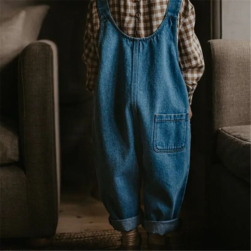 Одежда для маленьких девочек брендовая Новинка TSF осенние джинсовые комбинезоны