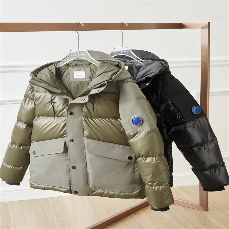 Winter Men'S Outdoor Down Jacket, Short, Thickened And Warm, New European Fashion Brand Bread  Youth  Cotton Padde