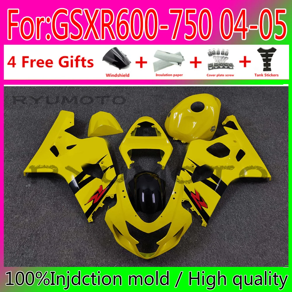 

New ABS Motorcycle Injection Mold Fairing For Suzuki GSXR600 GSXR750 GSXR 600 750 K4 2004 2005 04 05 Fairings