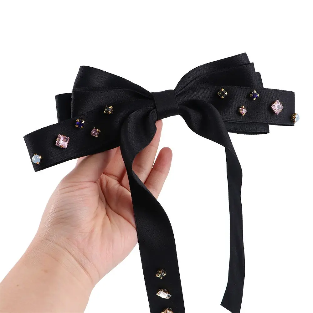 

Украшение стразы для волос для вечеринки, модный дизайн, пружинный зажим с бантом, одежда для волос в Корейском стиле, женские аксессуары дл...