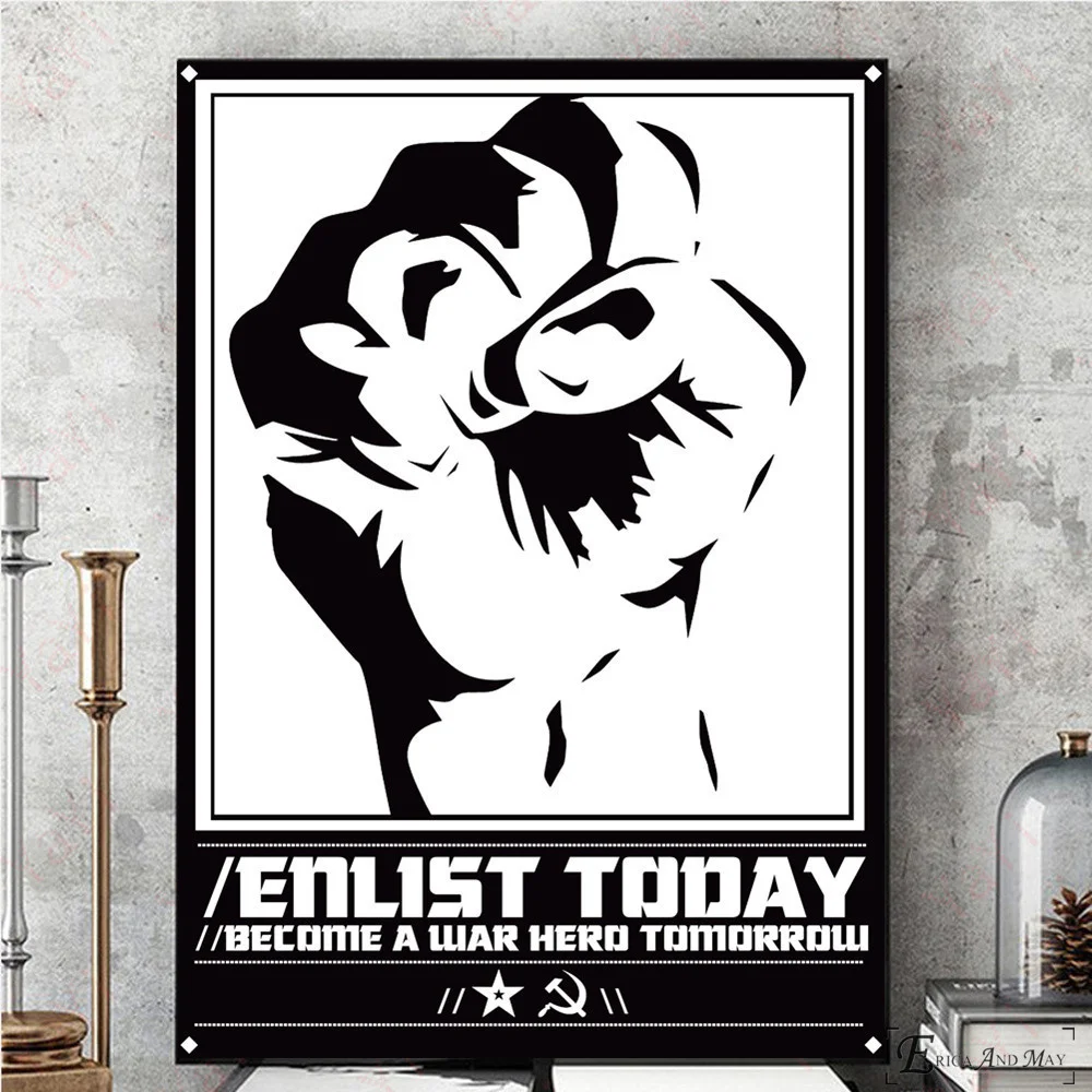 

Советский СССР Ленин винтажный художественный Рисунок на холсте Современная живопись плакаты настенные художественные картины для гостин...