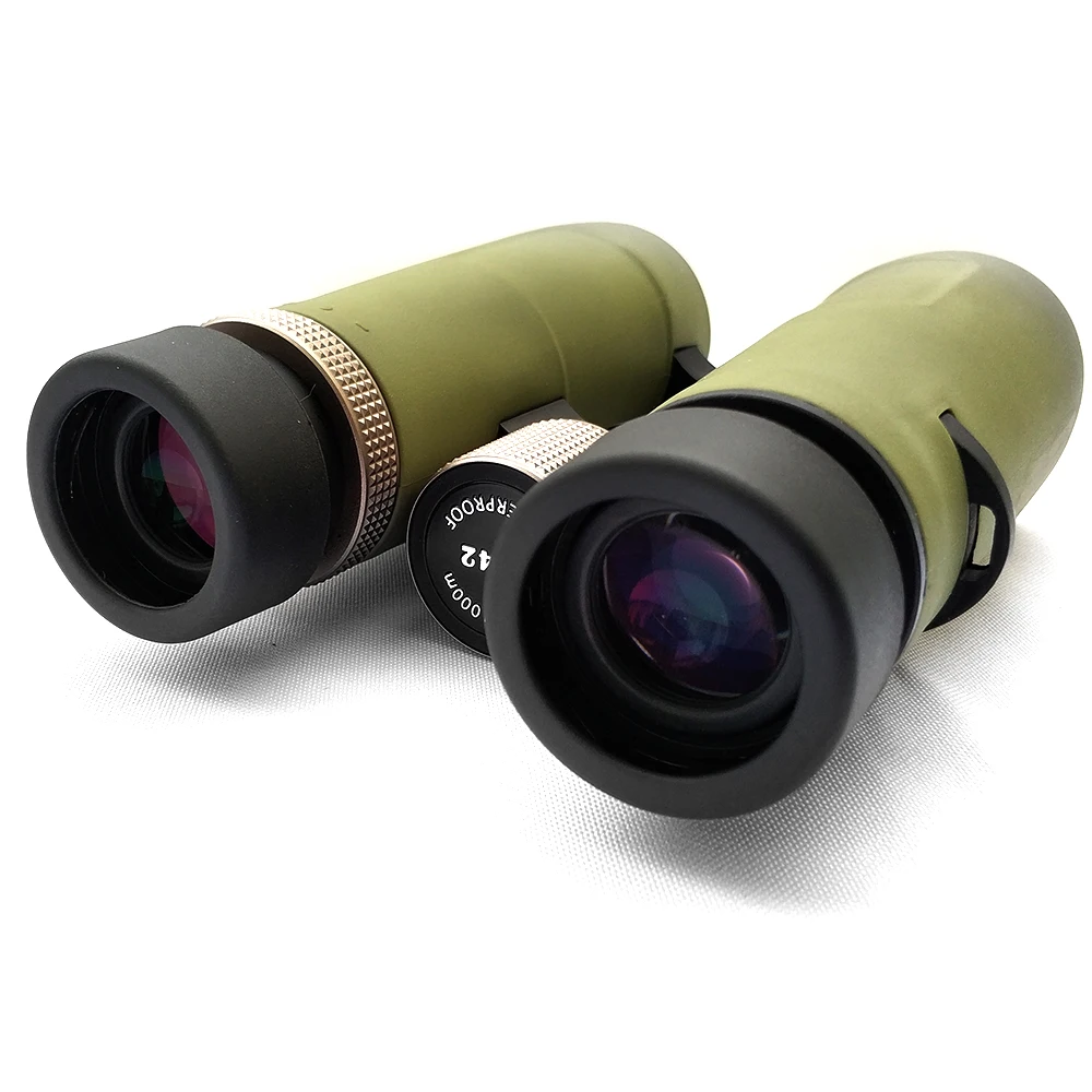 

Good Green Binoculars 8X42 10X42 Professional Telescopes with ED Objetive Lens for Hunting Games