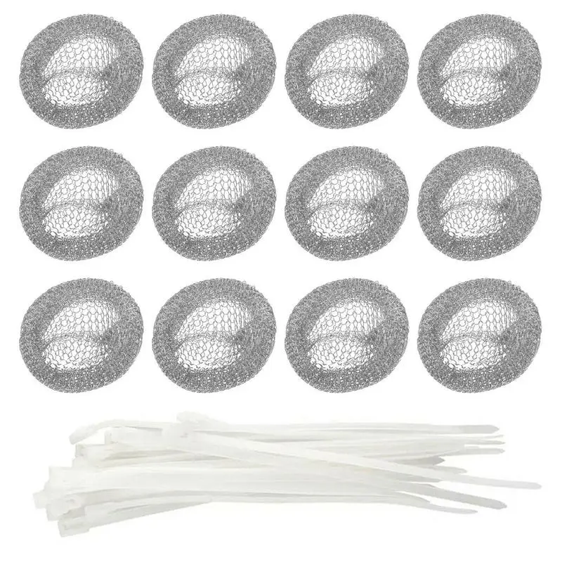 

Washer Lint Catcher For Hose 24pcs Stainless Steel Catcher 24pcs Rust-Proof Effective Wash Machine Accessory For Fluff Hair