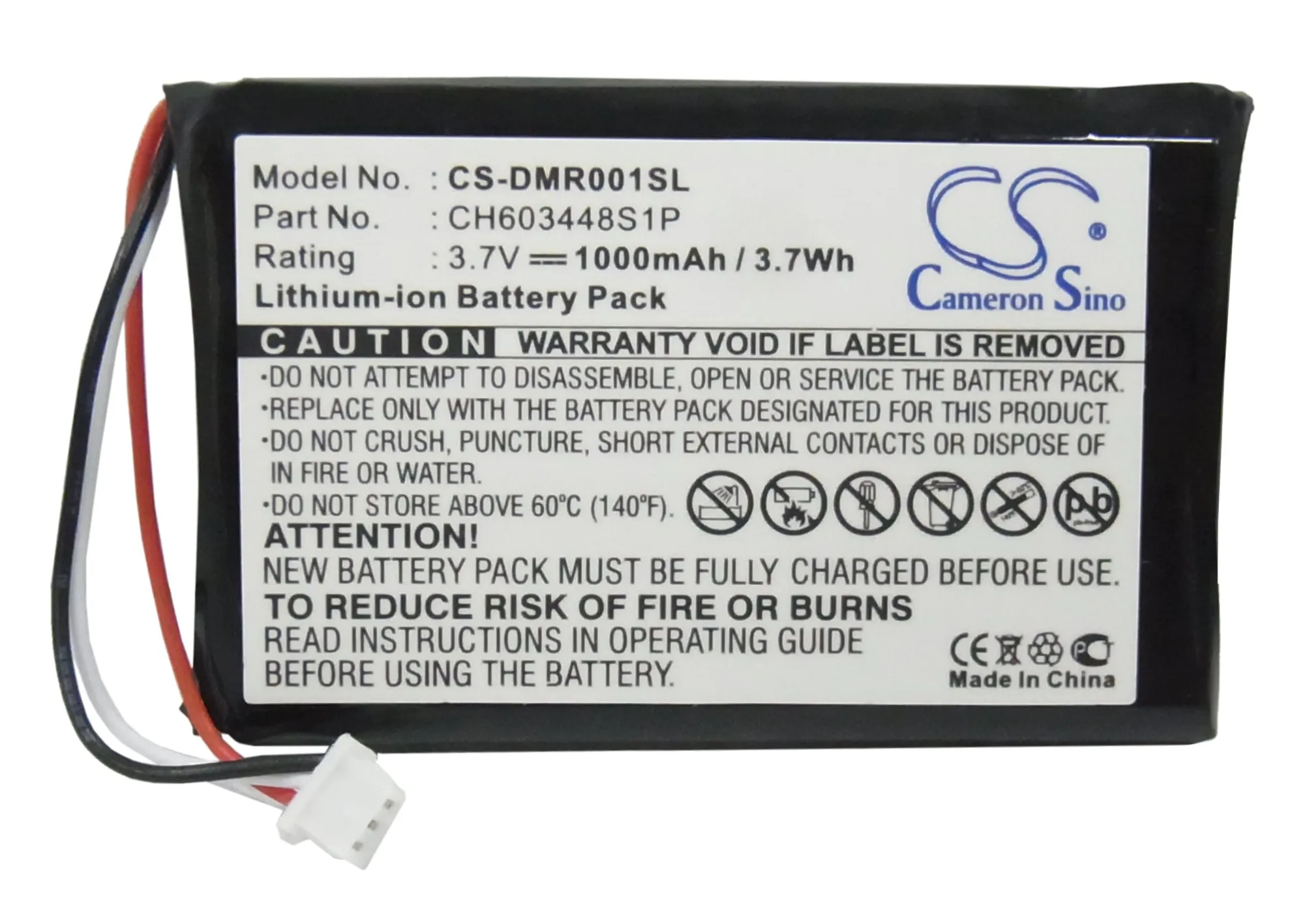 

CS 1000mAh Battery For ESPN CH603448S1P ESPN DMR-1