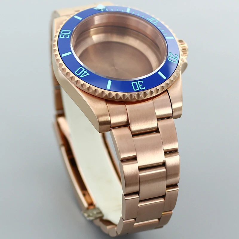 Корпуса часов 40 мм ремешки из розового золота сапфир 120 цилиндров