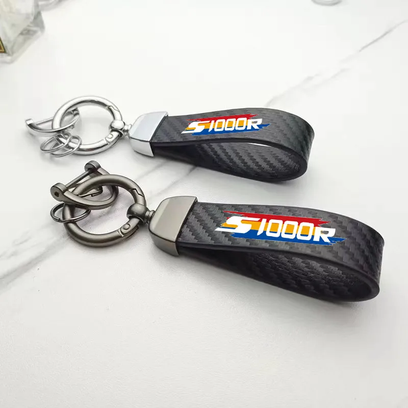 

New Carbon Fiber Car Styling Keychain Fine Gift Key Ring For BMW S 1000R