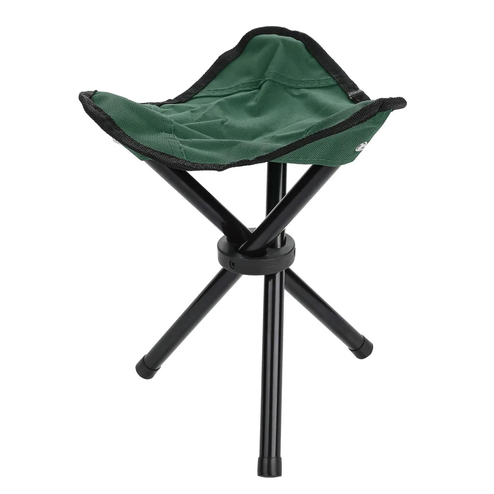 

Portable Folding Tripod Chair for Outdoor Camping Hiking Fishing Picnic BBQ Travel(Green S) Folding Folding Folding Folding