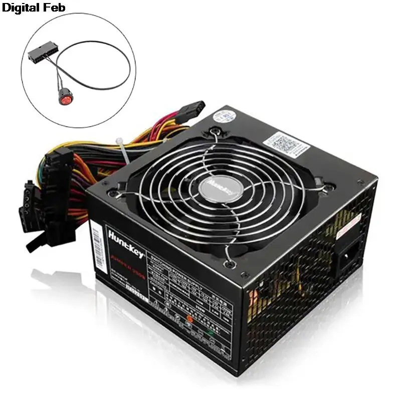 1 шт. 52 см ATX PSU 24Pin розетка стартер кнопка питания Кабель питания 18AWG самоблокирующийся в форме лодки красный индикатор