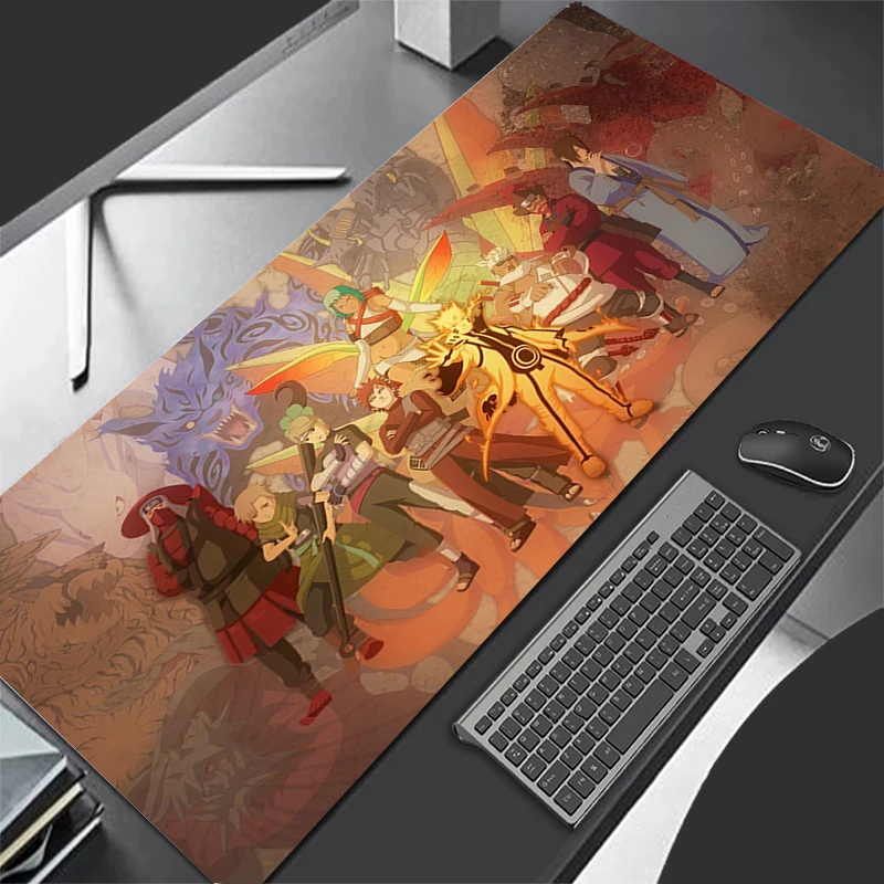 

The Hottest in Japan Anime NARUTO Large Mousepad Laptop Accessories Rubber Anti Slip Table Mat Keyboard Office Gaming Mouse Pad